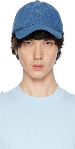 JACQUEMUS - Blue Le Chouchou 'La Casquette Jacquemus' Denim Cap