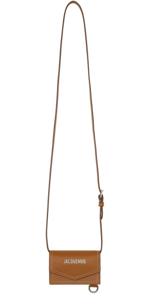 ○★新品未使用　JACQUEMUS　ストラップジップ小銭入れ　ブラウン JACQUEMUS - Brown Le Chouchou 'Le Porte Azur' Card Holder