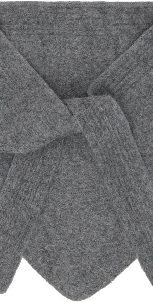 JACQUEMUS - Gray La Casa 'Le châle Gros Grain' Scarf