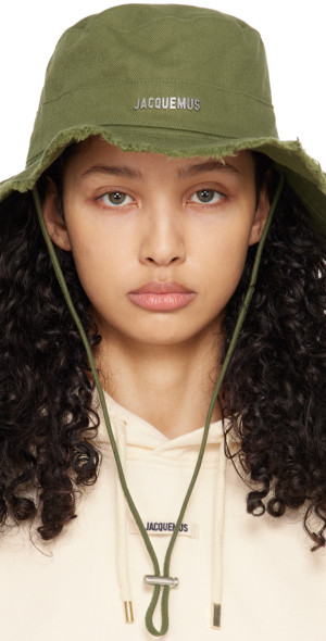 帽子 jacquemus Les Classiques Jacquemus - Green Les Classiques 'Le bob Artichaut' Hat