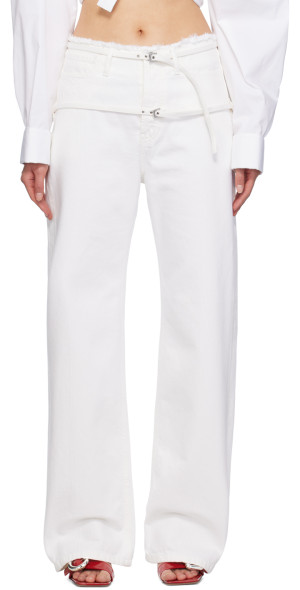 Jacquemus - Off-White Le Chouchou 'Le De Nîmes Caraco' Jeans