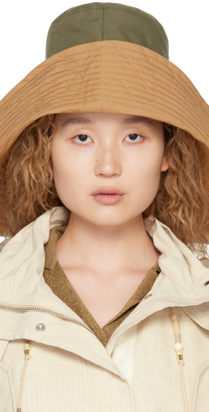 ハット JACQUEMUS La Chapeau Vela Beige & Black La Casa 'Le chapeau Vela' Hat by JACQUEMUS on Sale
