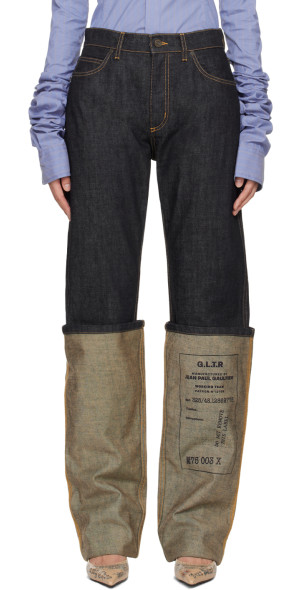 デニム・ジーパン JeanPaul GAULTIER 'The Blue Denim Strap' jeans Jean Paul Gaultier - Jean Paul Gaultier | The Blue Denim