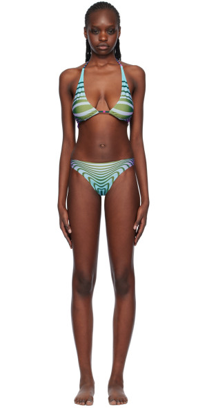 Jean Paul Gaultier Women's Butterfly Print Bikini Top in