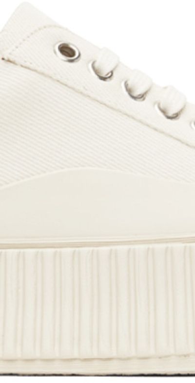 Jil Sander Jil Sander Off-White Platform Sneakers