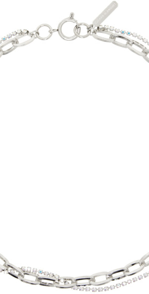 Justine Clenquet SSENSE Exclusive Silver Kirsten Necklace