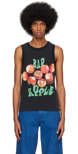 JW Anderson - Black 'Bad Apple' Tank Top