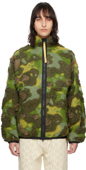 KidSuper - Green Canada Goose & NBA Edition Jacquard Reversible Jacket