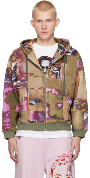 KidSuper - Multicolor Faces Collage Zip Hoodie KidSuper - Multicolor Faces Collage Zip Hoodie