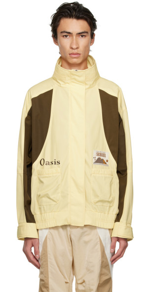 Kijun - SSENSE Exclusive Yellow & Brown Oasis Shell Jacket