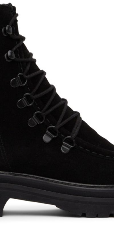 Legres Black Suede College Boots