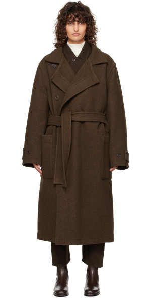 LEMAIRE - Brown Wrap Coat