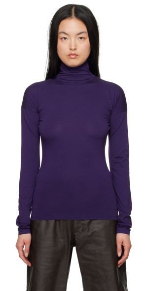 トップス LEMAIRE LONG SLEEVE SECOND SKIN TOP LEMAIRE - Purple Second Skin Turtleneck
