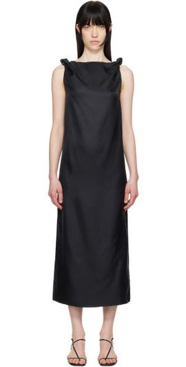 Loulou Studio Loulou Studio Black Moun Midi Dress