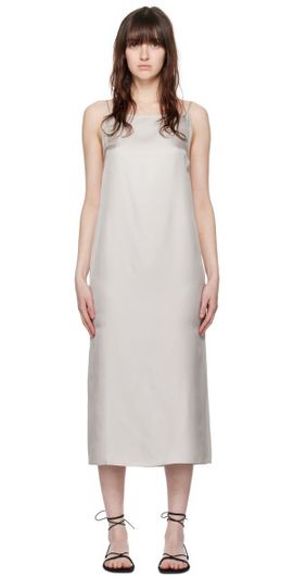 Loulou Studio Loulou Studio Gray Sulum Midi Dress