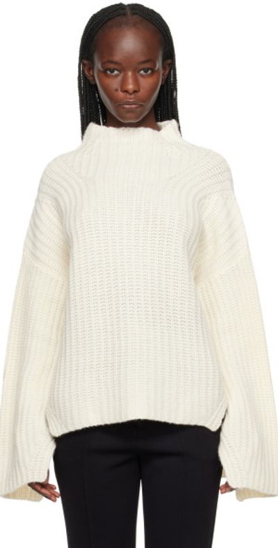 Loulou Studio Loulou Studio Off-White Bera Turtleneck