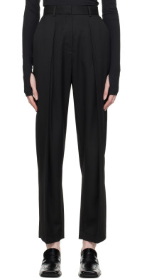 LOW CLASSIC - Navy Belt Loop Point Trousers