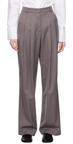 パンツ LOW CLASSIC : 24FW / BASIC LONG TROUSER (PURPLE) LOW CLASSIC - Purple Basic Trousers