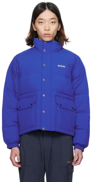 〈H〉HAPPY SUIT MOTIF DOWN JACKET Madhappy - Blue Columbia Editon Wallowa Down Jacket