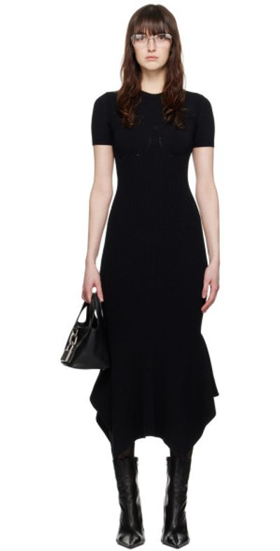 black paisley dress shirt Black Ribbed Tank Dress main image 1
