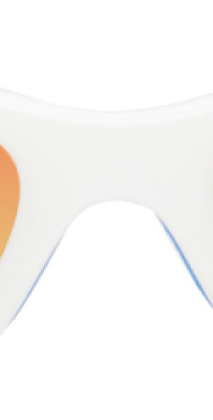 Marine Serre - White Vuarnet Edition Injected Visionizer Sunglasses