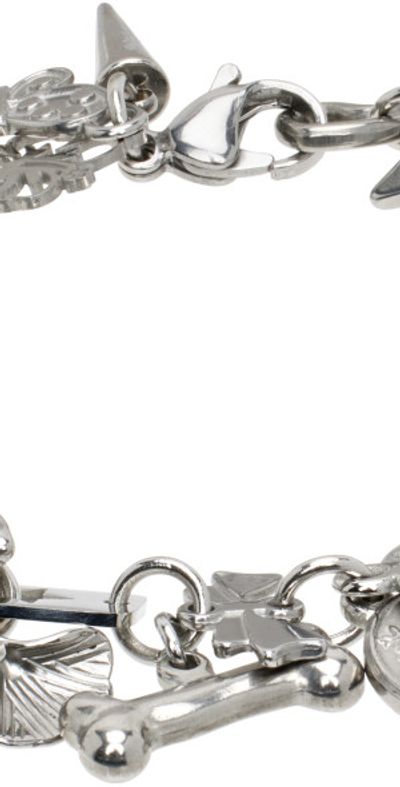 Marland Backus - Silver Chrome Charm Bracelet