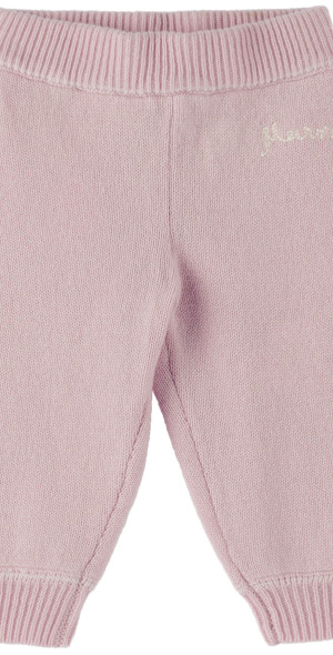 MARNI Girls Knitted Trousers in Pink