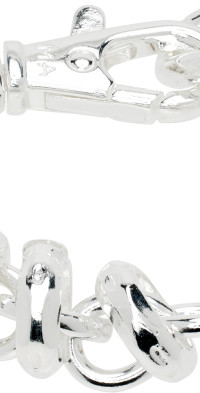 Martine Ali - Silver Twin Link Hardware Bracelet