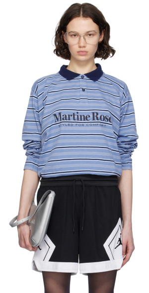 Martine Rose - Blue Stripe Polo