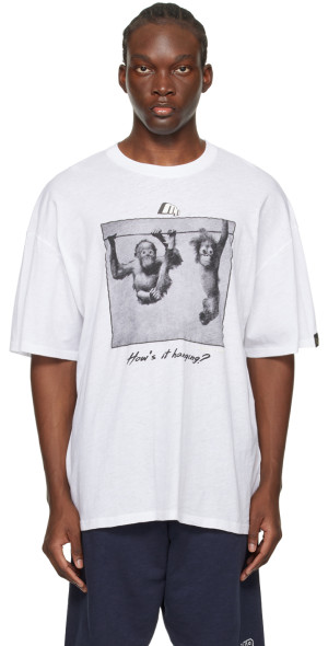 Martine Rose - White 'How's It Hanging' T-shirt