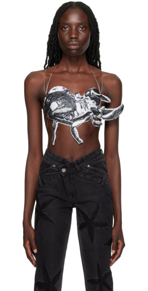 Masha Popova - Black & White Scorpion Camisole