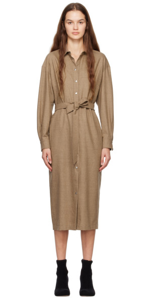 Max Mara Brown Cotton Casual Dress