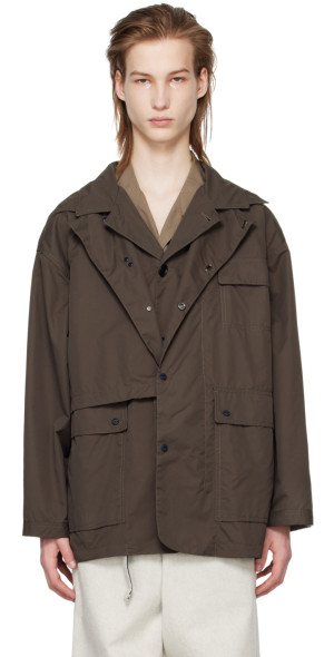 meanswhile - Black Paper Touch 4Way Reversible Jacket