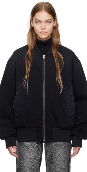 MM6 MAISON MARGIELA Bomber lila（MM6 Maison Margiela - Black