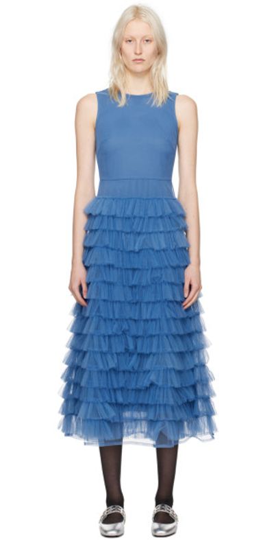 Molly Goddard - Blue Teresa Midi Dress