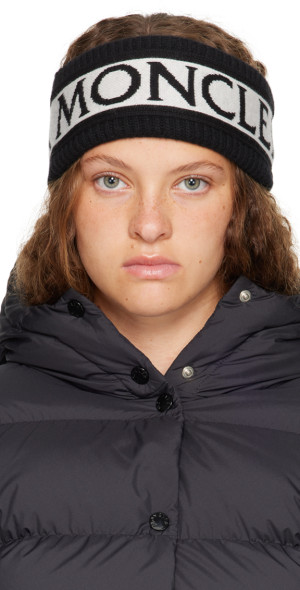 Moncler - Black Jacquard Headband