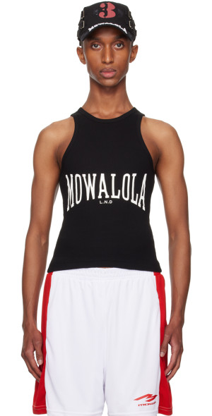 Mowalola - Black Sweat Tank Top