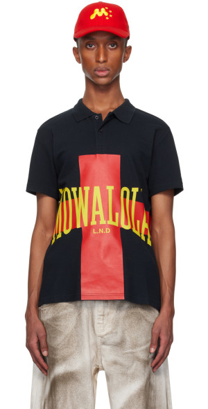 Mowalola - Navy Mowaland Polo