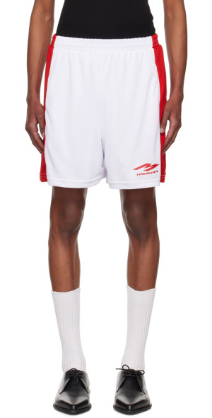Mowalola - White & Red Sucker Shorts