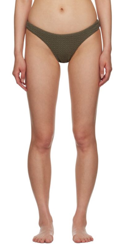 Nanushka Nanushka Khaki Manou Bikini Top