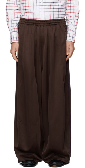 パンツ Needles H.D. Smooth Black Brown 24AW Needles - H.D. Track Pant - Brown - Poly Smooth | Nepenthes New York