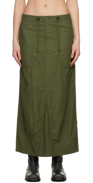 NEEDLES - Green String Fatigue Midi Skirt