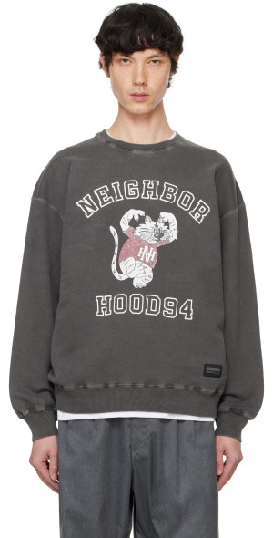 Neighborhood - Black Pigment-Dyed Sweatshirt