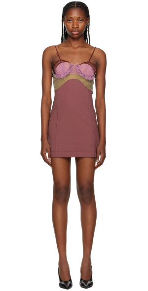 ワンピース NENSI DOJAKA 'Explosive Flower Bra' dress Purple Nensi Dojaka Purple Explosive Flower Bra dress for Women
