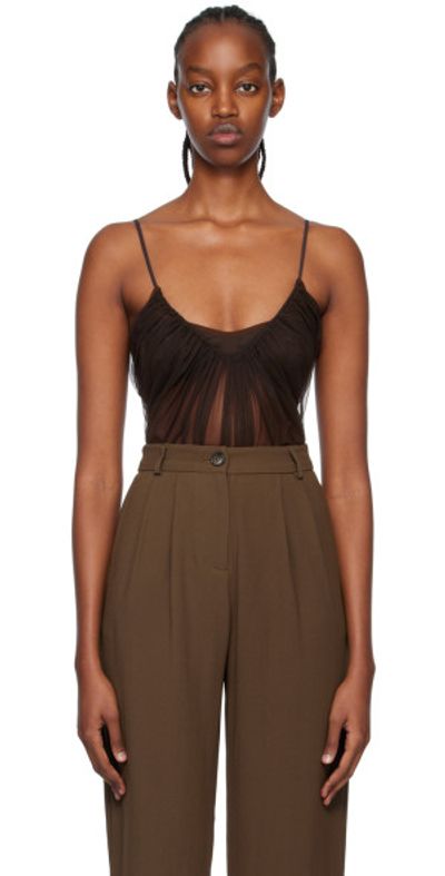 nensi dojaka brown dress Nensi Dojaka Brown Sequins Dress main image 1