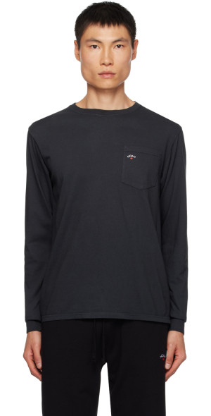 Noah - Black Pocket Long Sleeve T-Shirt