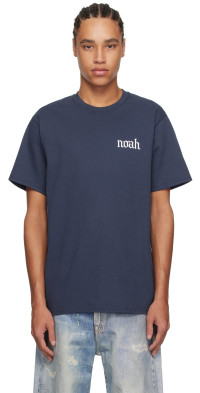 Noah - Core Logo Crewneck Sweatshirt in Navy at Nordstrom
