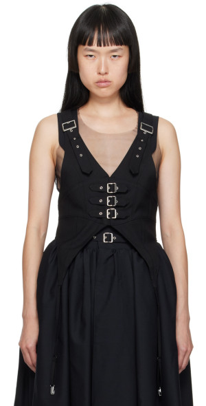 Noir Kei Ninomiya - Black Pin-Buckle Camisole