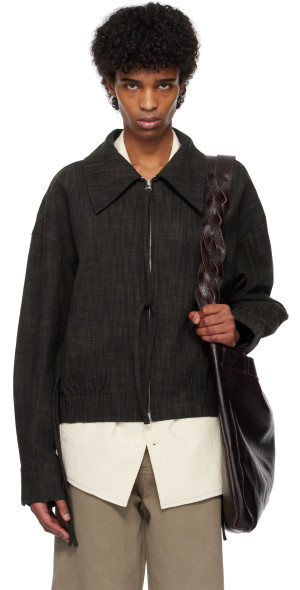 NULLUS - Brown & Gray Tie A Knot Jacket