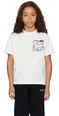 Off White Childrens Girls In T Shirt White 3 main image 0